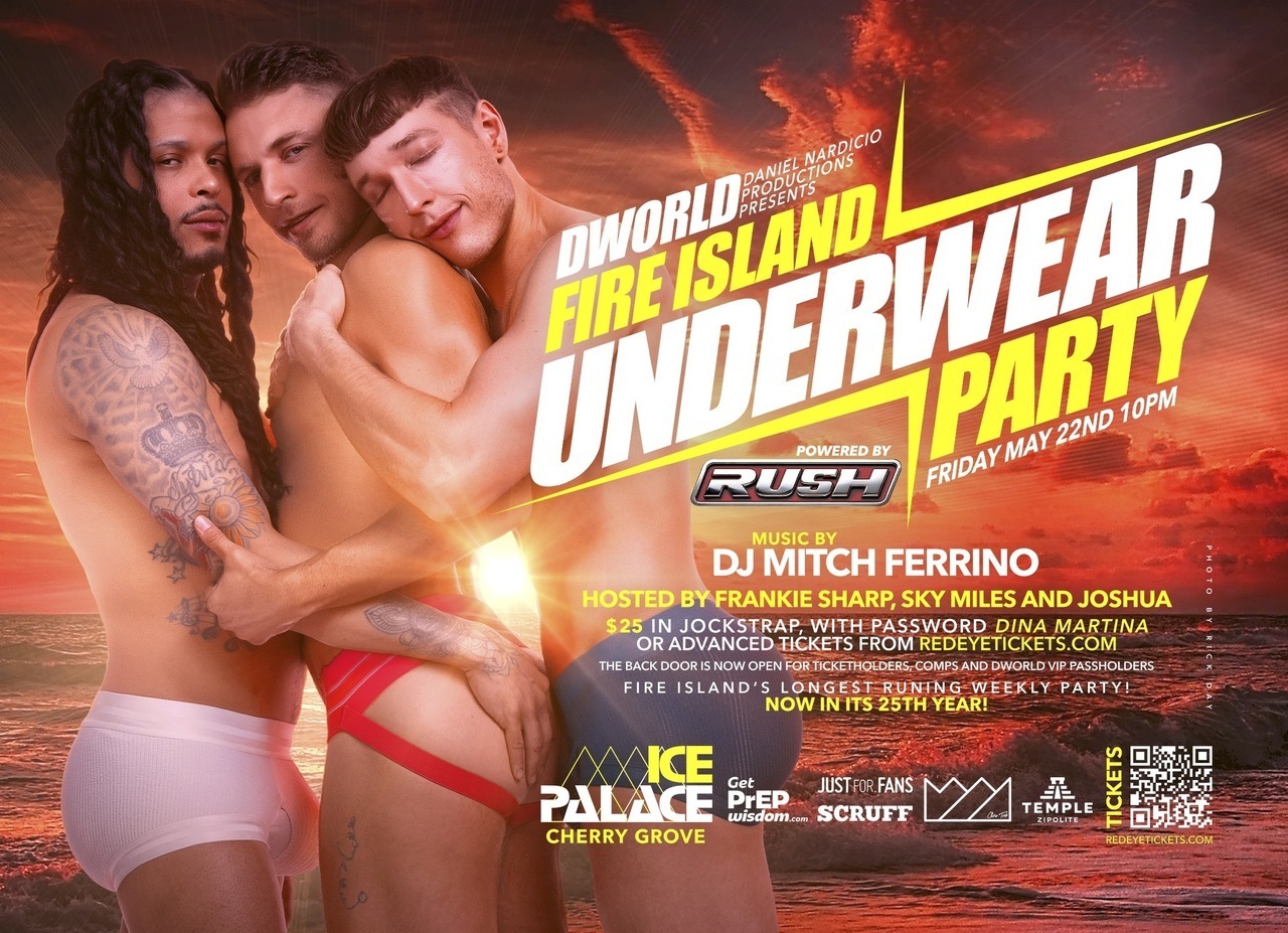 Dworld Underwear Party May 22nd with DJ Mitch Ferrino